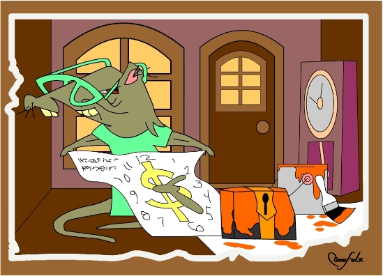 illustration du conte le rat-compteur