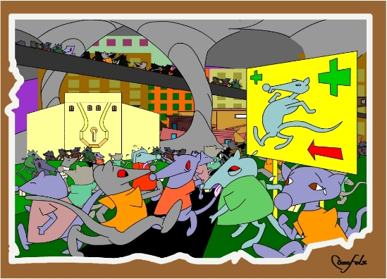 illustration du conte le rat-compteur